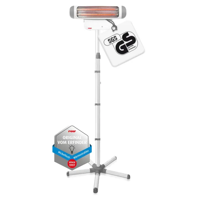 Reer FeelWell Wickeltischstrahler 2in1 weiß Stand/Wand