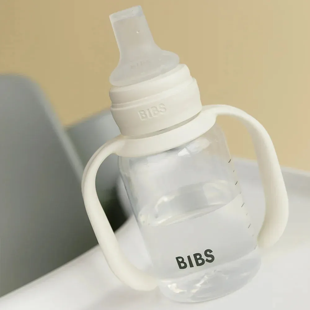 BIBS Baby Sippy Bottle Spout Silicone Trinkflasche 150ml Ivory