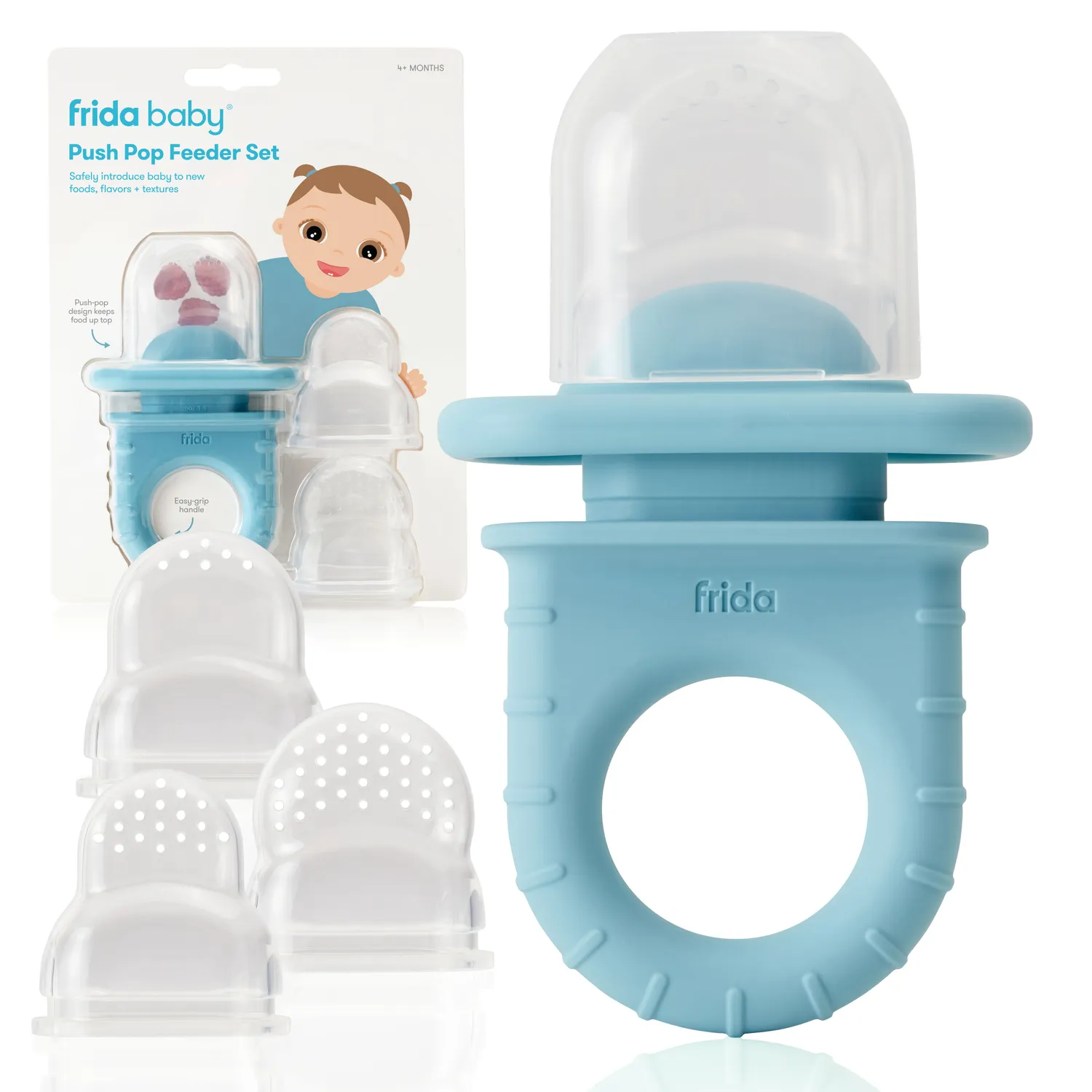 Frida Baby Push Pop Fruchtsauger Set Silikon
