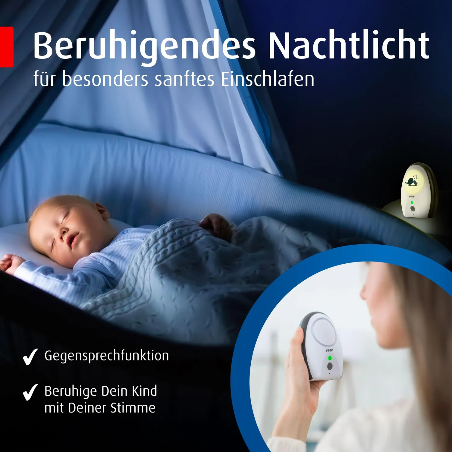 Reer Rigi Babyphone digital 300m mit Nachtlicht