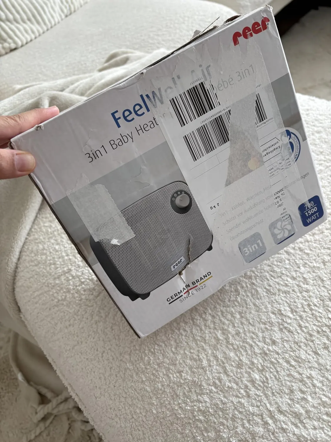 Reer FeelWell Air Heizlüfter Anthrazit 700/1500W