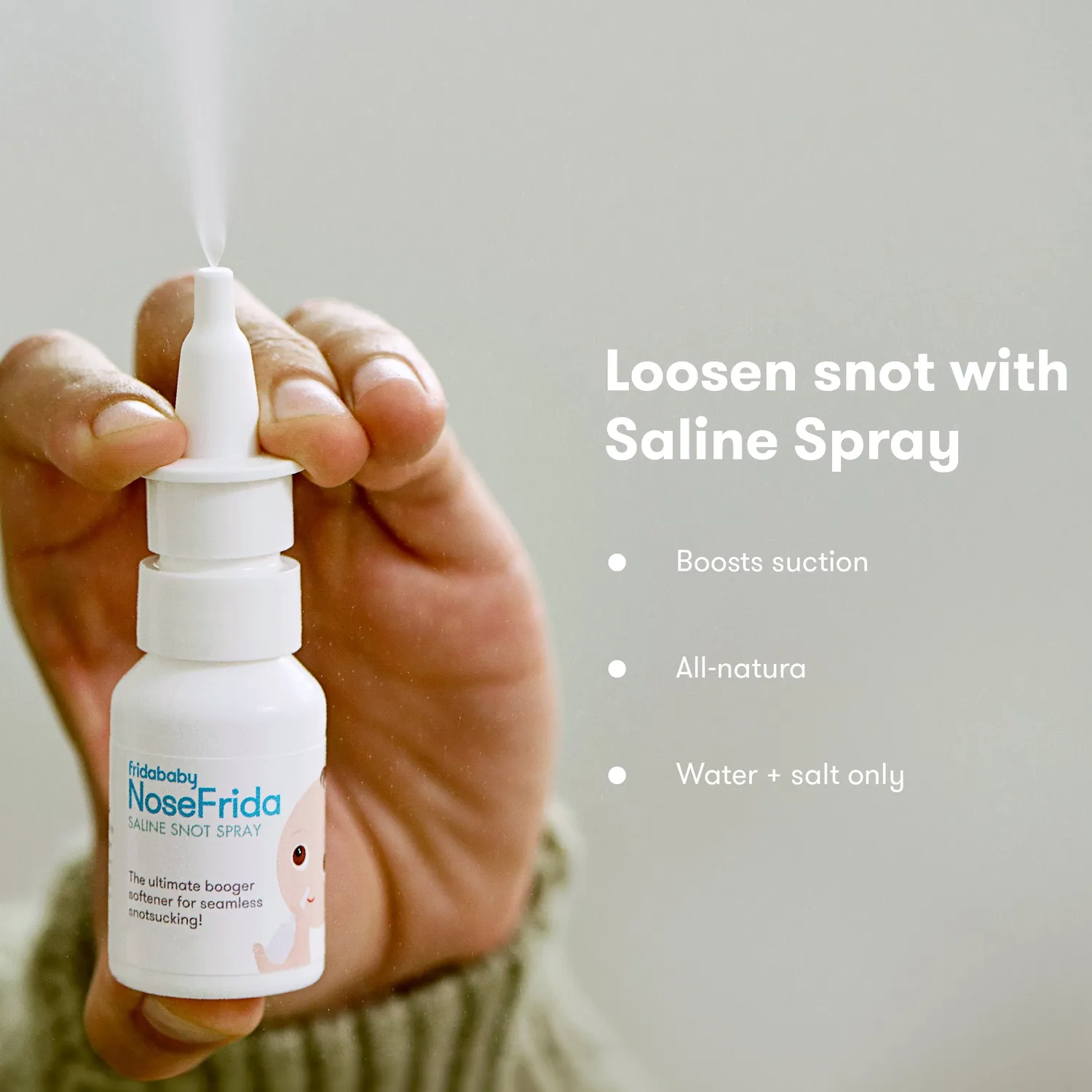NoseFrida Snotsucker Saline Kit Nasensauger 20 ml + 10 Filter