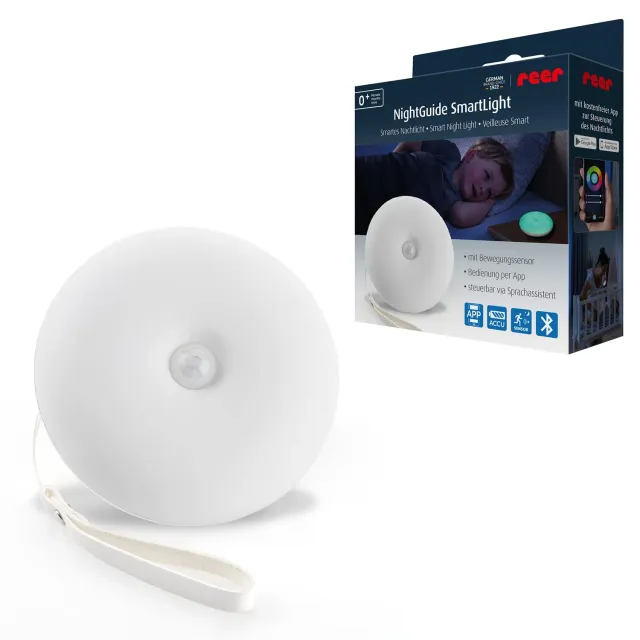 Reer NightGuide SmartLight Nachtlicht Bluetooth weiß Timer