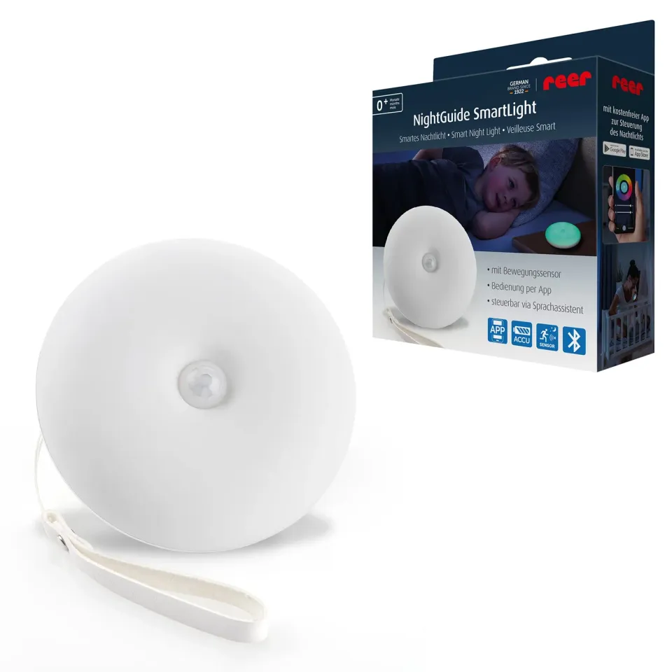 Reer NightGuide SmartLight Nachtlicht Bluetooth weiß Timer