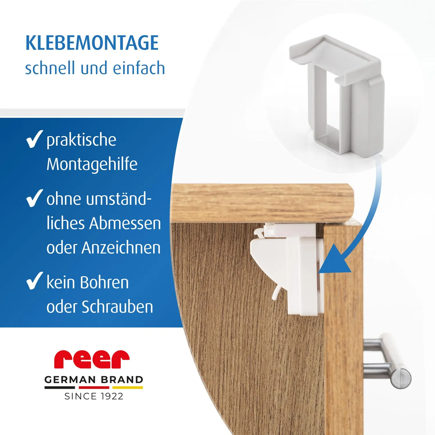 reer Magnetschloss Kindersicherung weiß 8 Stück Set