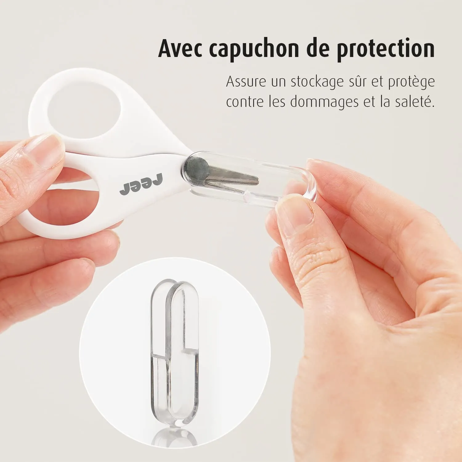 reer BabyCare Nagelpflege-Set Schere Knipser weiß