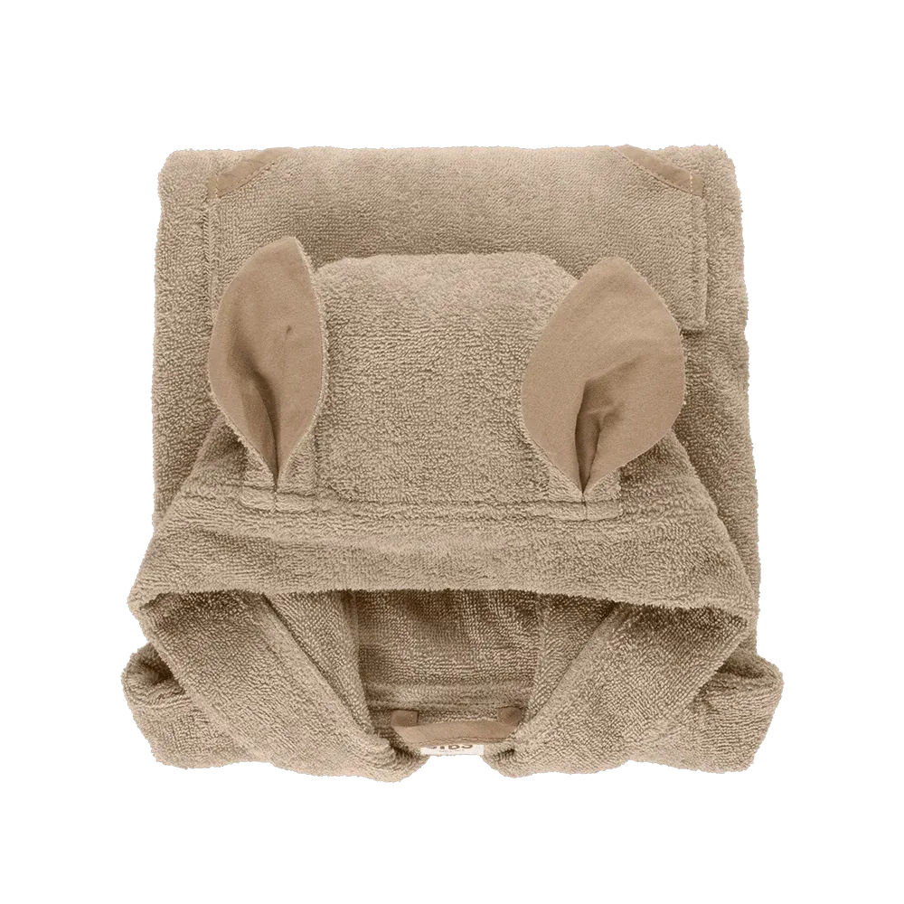 BIBS Poncho Kapuzenhandtuch Toddler Vanilla Bio-Baumwolle