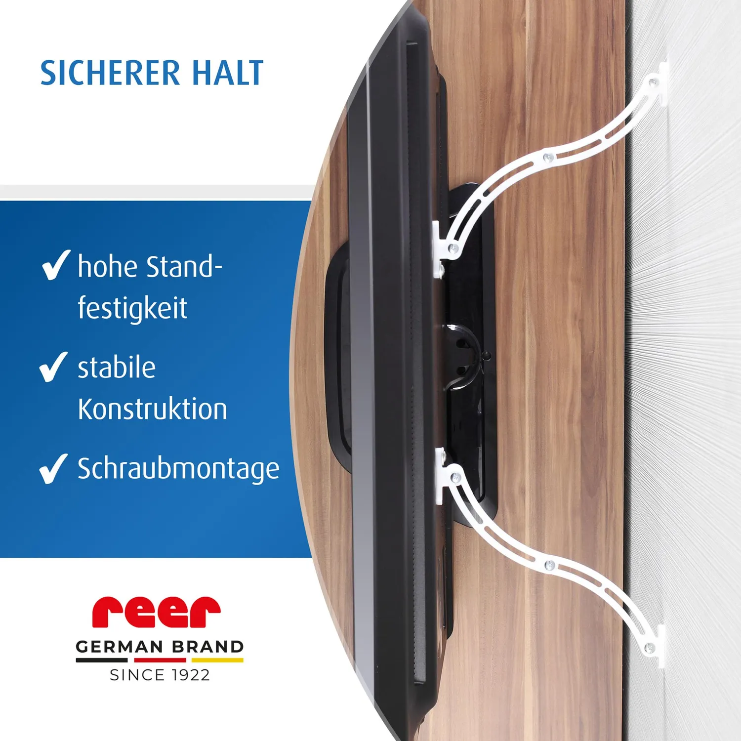reer TV-Kippsicherung Kippschutz weiß 5-18 cm