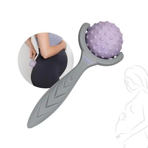 Reer Mama Massageroller Schwangerschaft Massagegerät Grau Lila Entspannung
