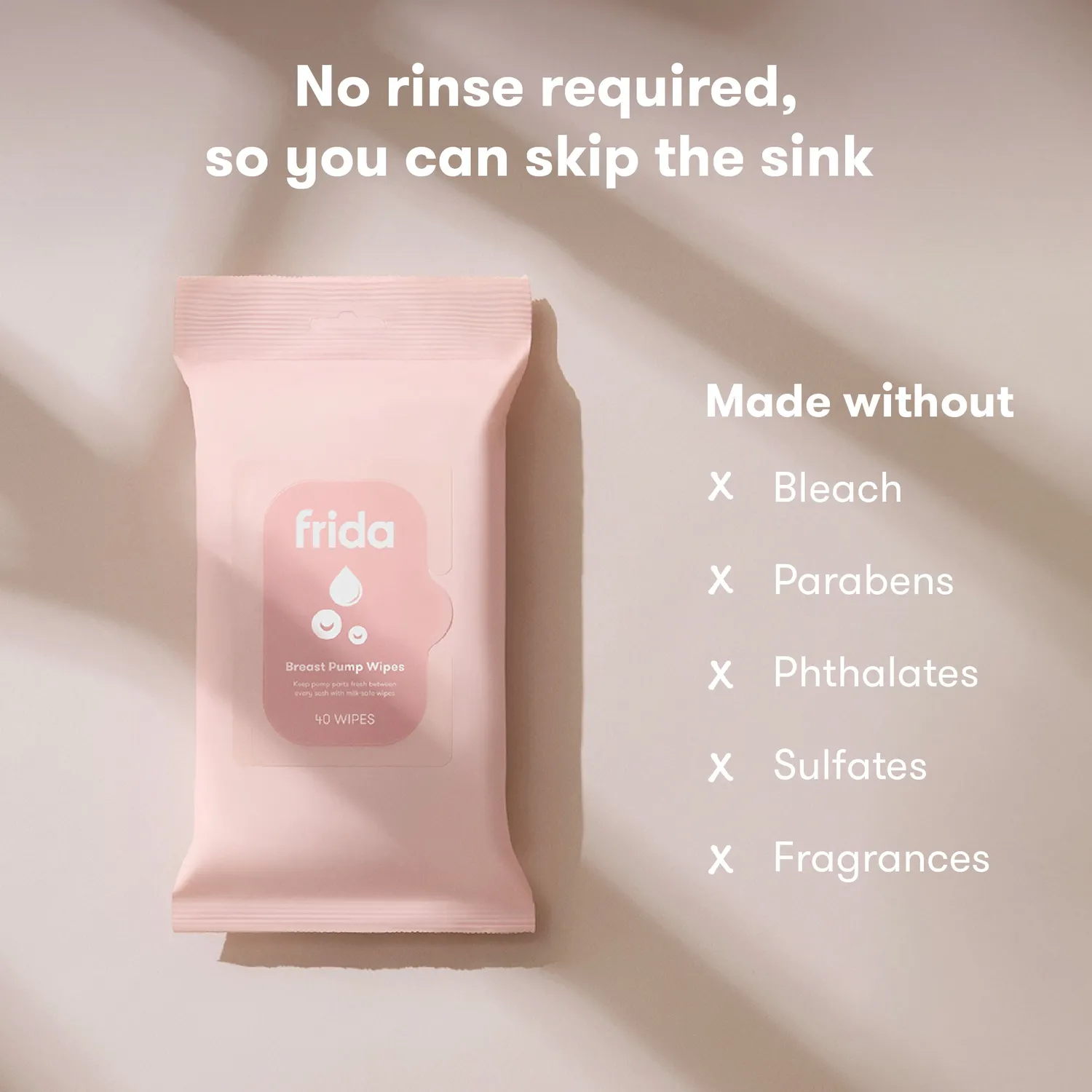 NoseFrida Frida Mom Breast Pump Wipes Pumpentücher XL parfümfrei