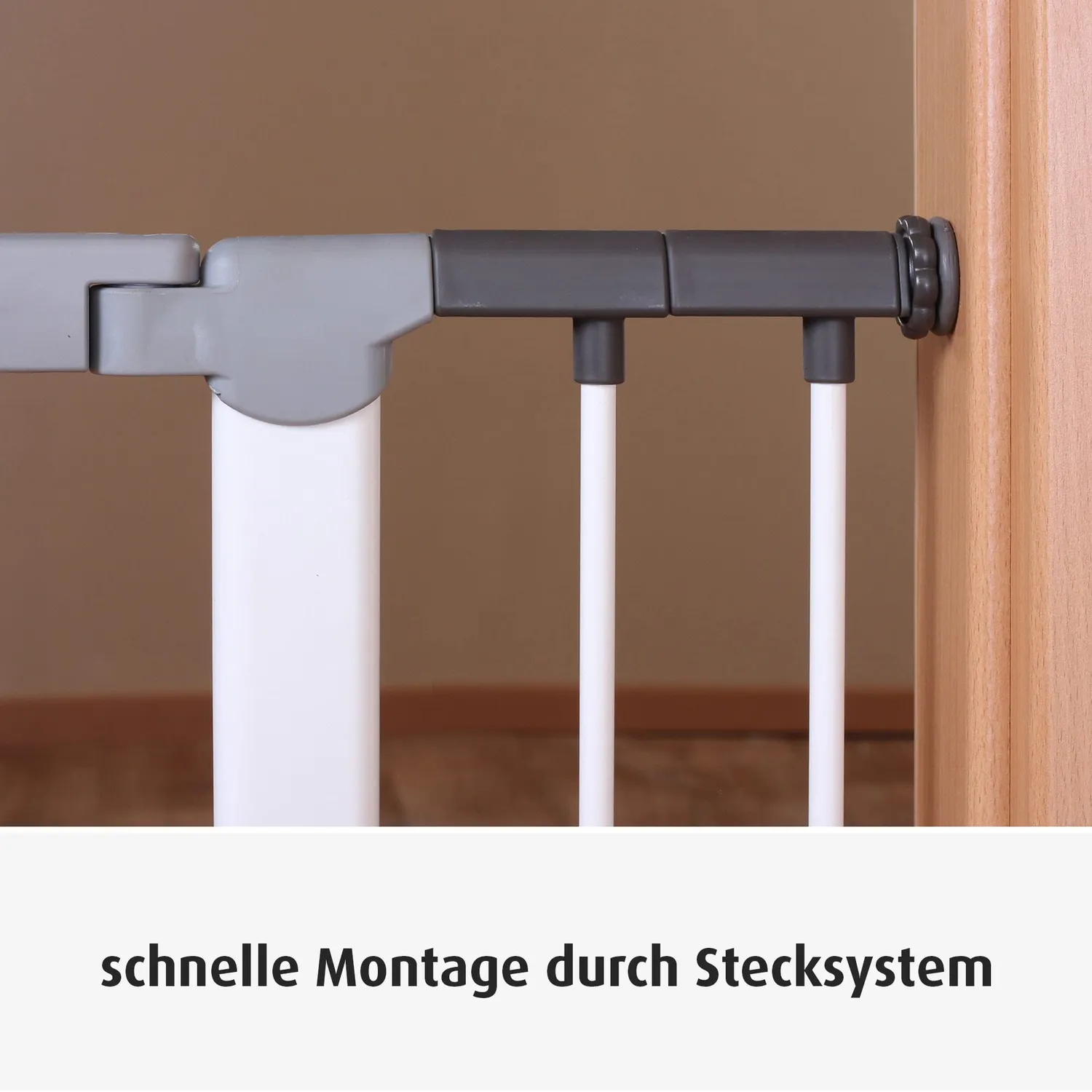reer 46901 Verlängerung Klemmgitter Treppenschutzgitter 7 cm weiß