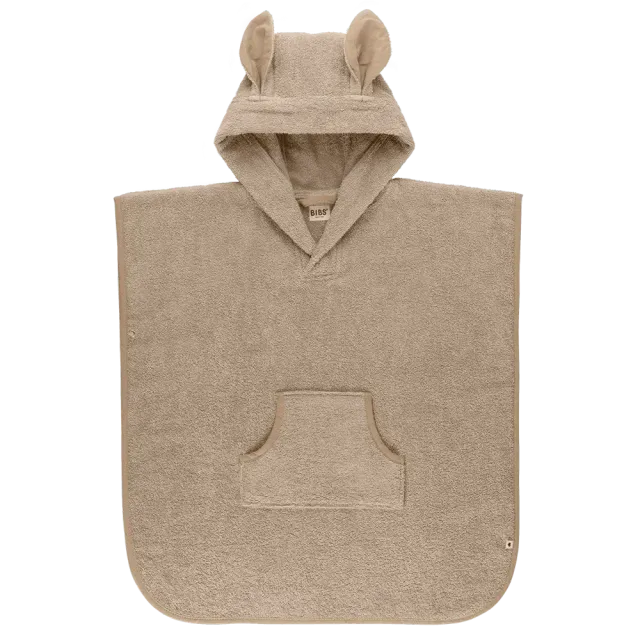 BIBS Poncho Kapuzenhandtuch Toddler Vanilla Bio-Baumwolle
