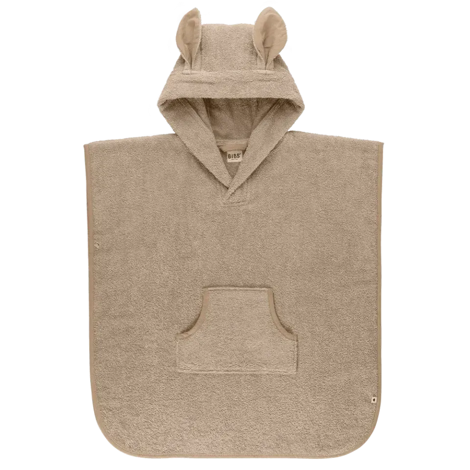 BIBS Poncho Kapuzenhandtuch Toddler Vanilla Bio-Baumwolle