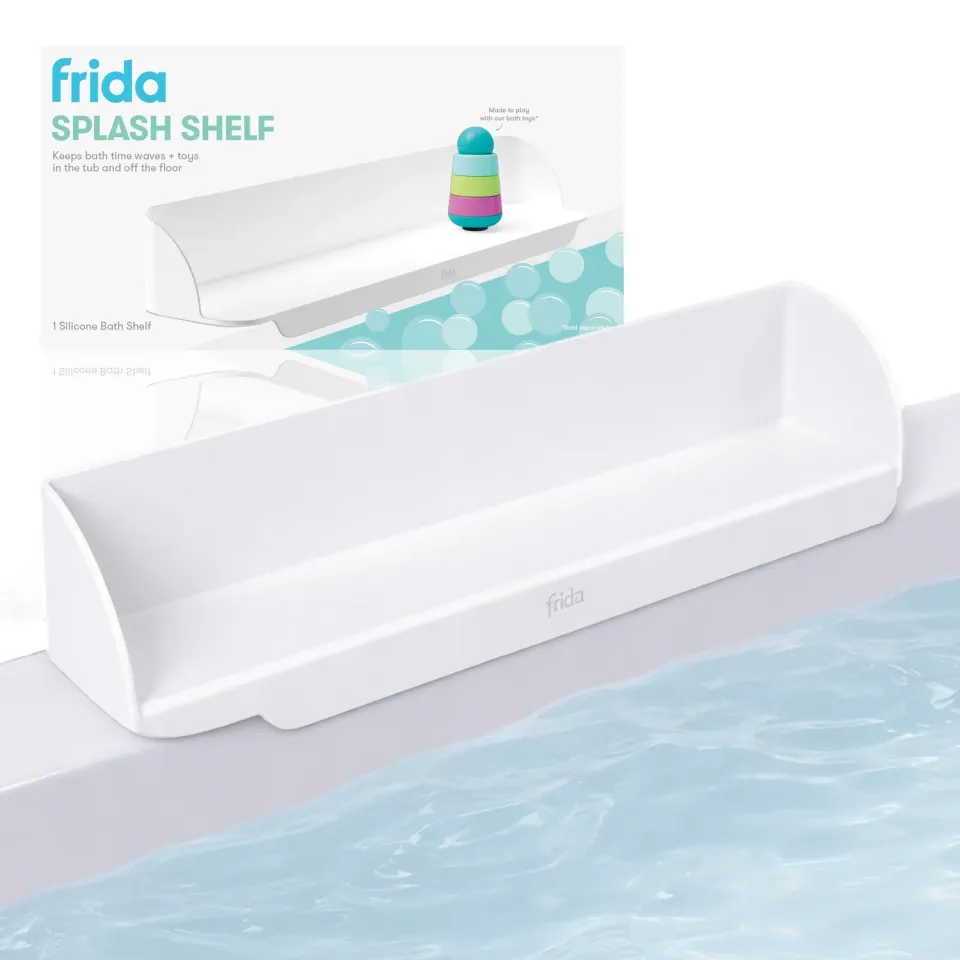 Frida Baby Splash Shelf Badewannenschutz Weiß Silikon