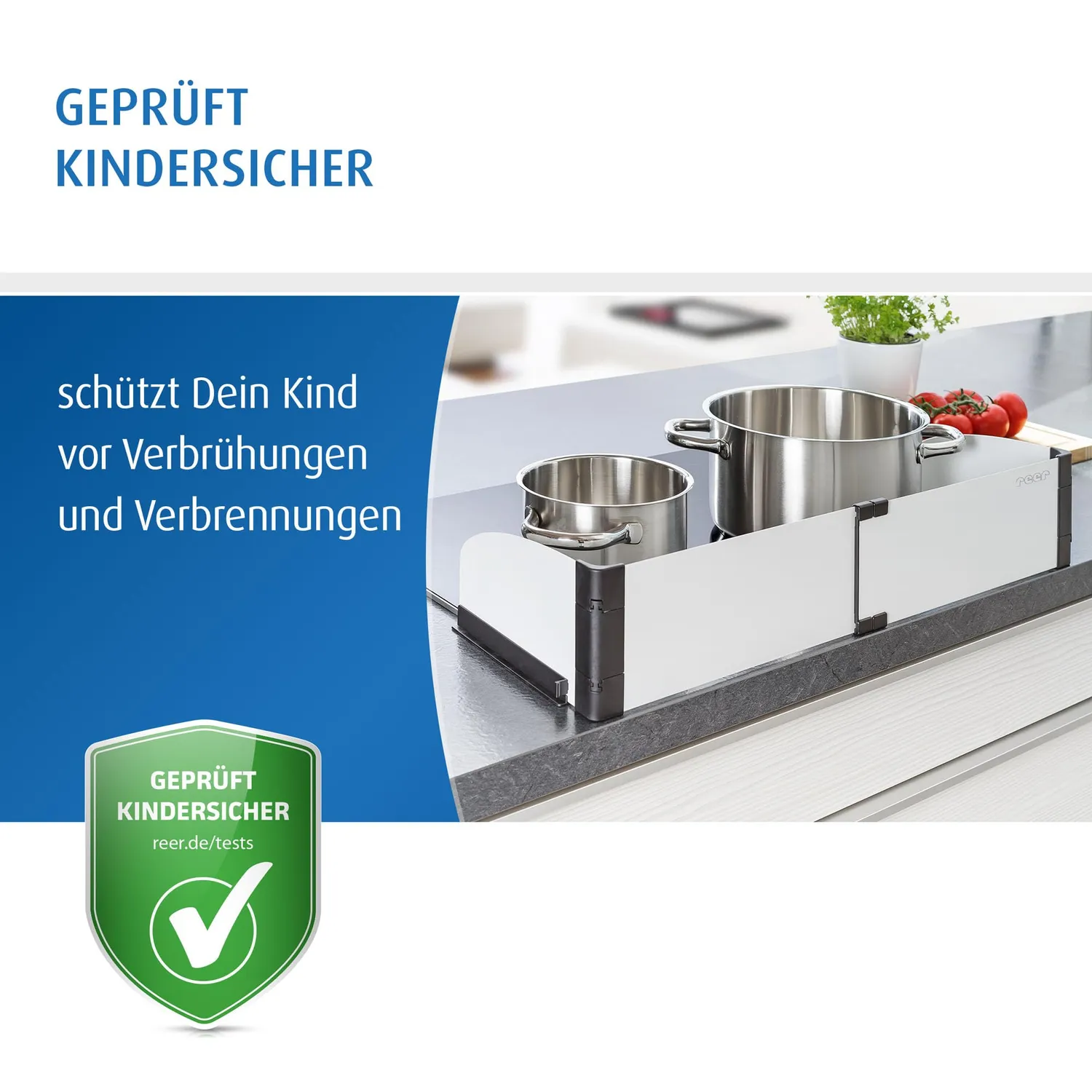 Reer Basic Herdschutzgitter 55-61 cm Herdsicherung