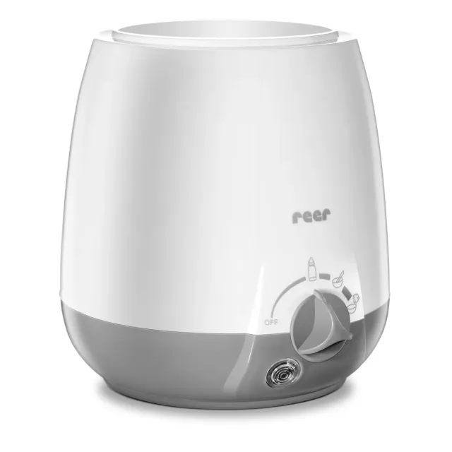 reer Simply Hot Flaschenwärmer Weiß Grau Wasserbad
