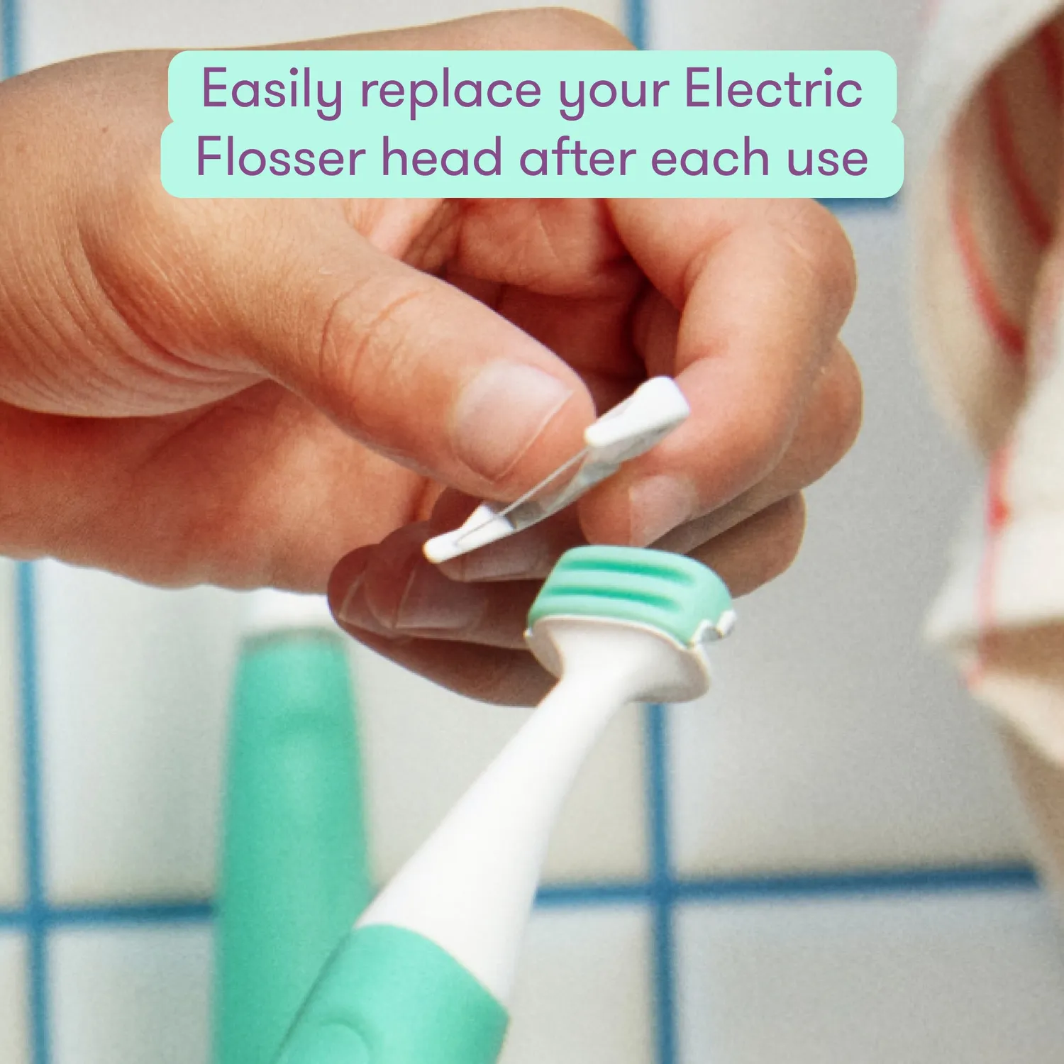 Frida Kids Electric Flosser Orthodontic Aufsätze 30 Stück Minze