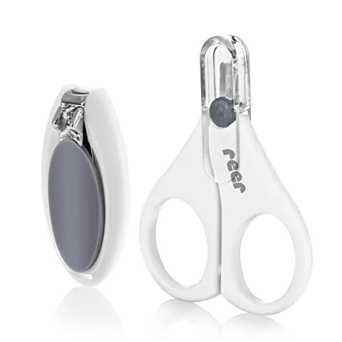 reer BabyCare Nagelpflege-Set Schere Knipser weiß