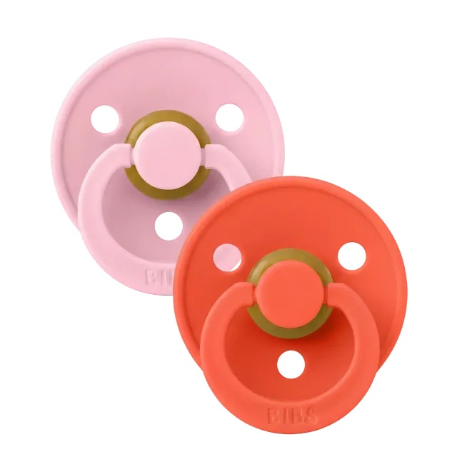 BIBS Colour Schnuller 2er Baby Pink Tango Latex
