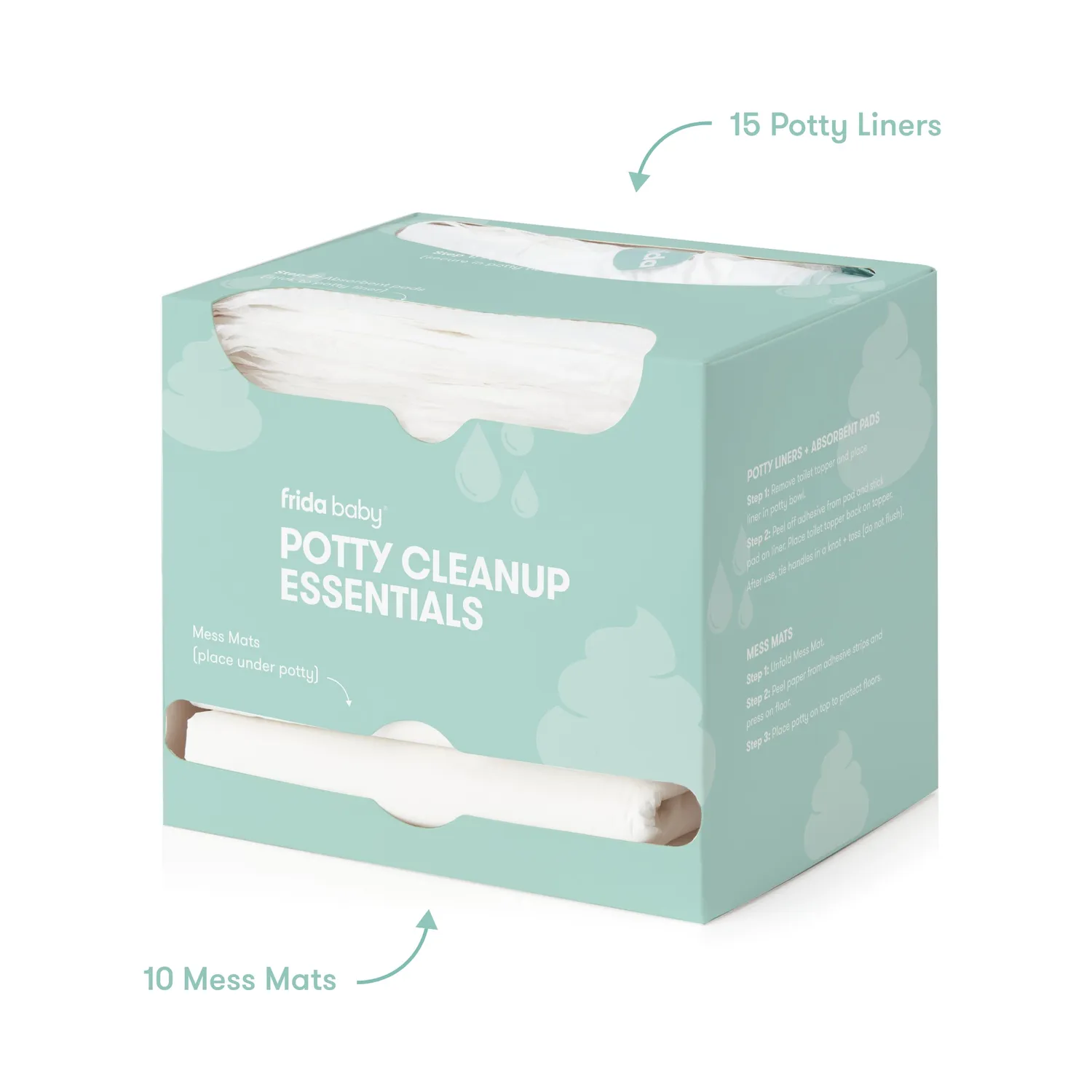 NoseFrida Frida Baby Potty Cleanup Töpfchen Set 30-tlg