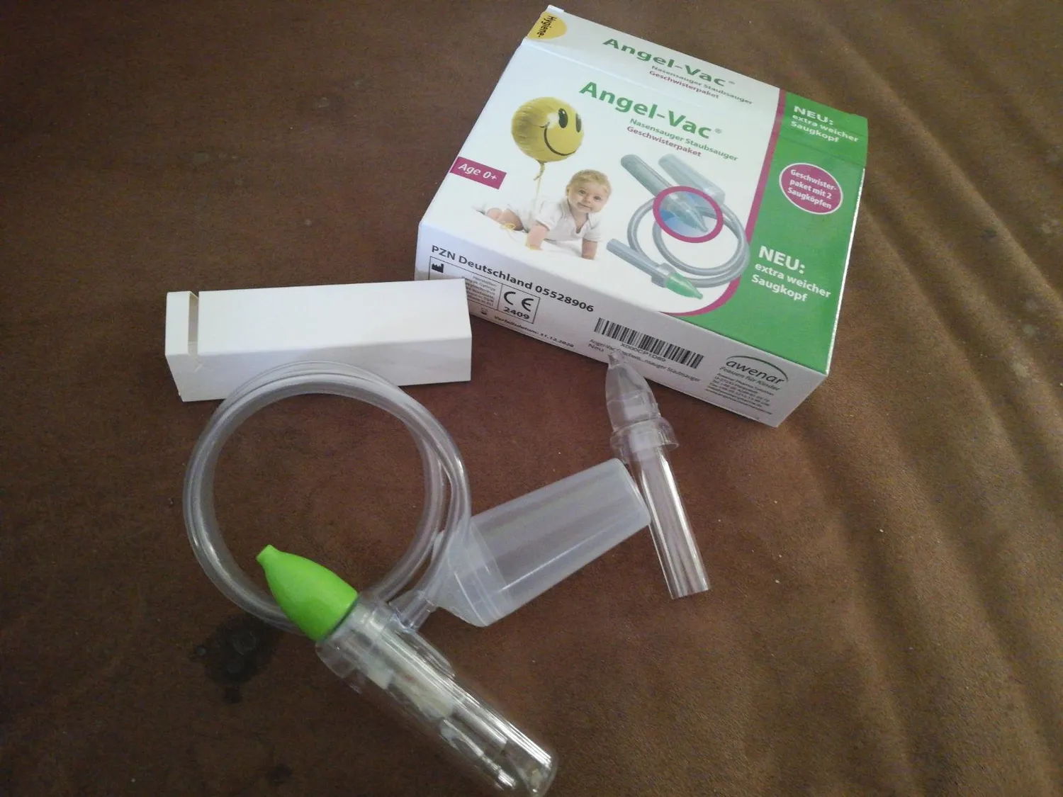 Angel-Vac Nasensauger Geschwisterpaket Staubsauger 2 Köpfe sanft