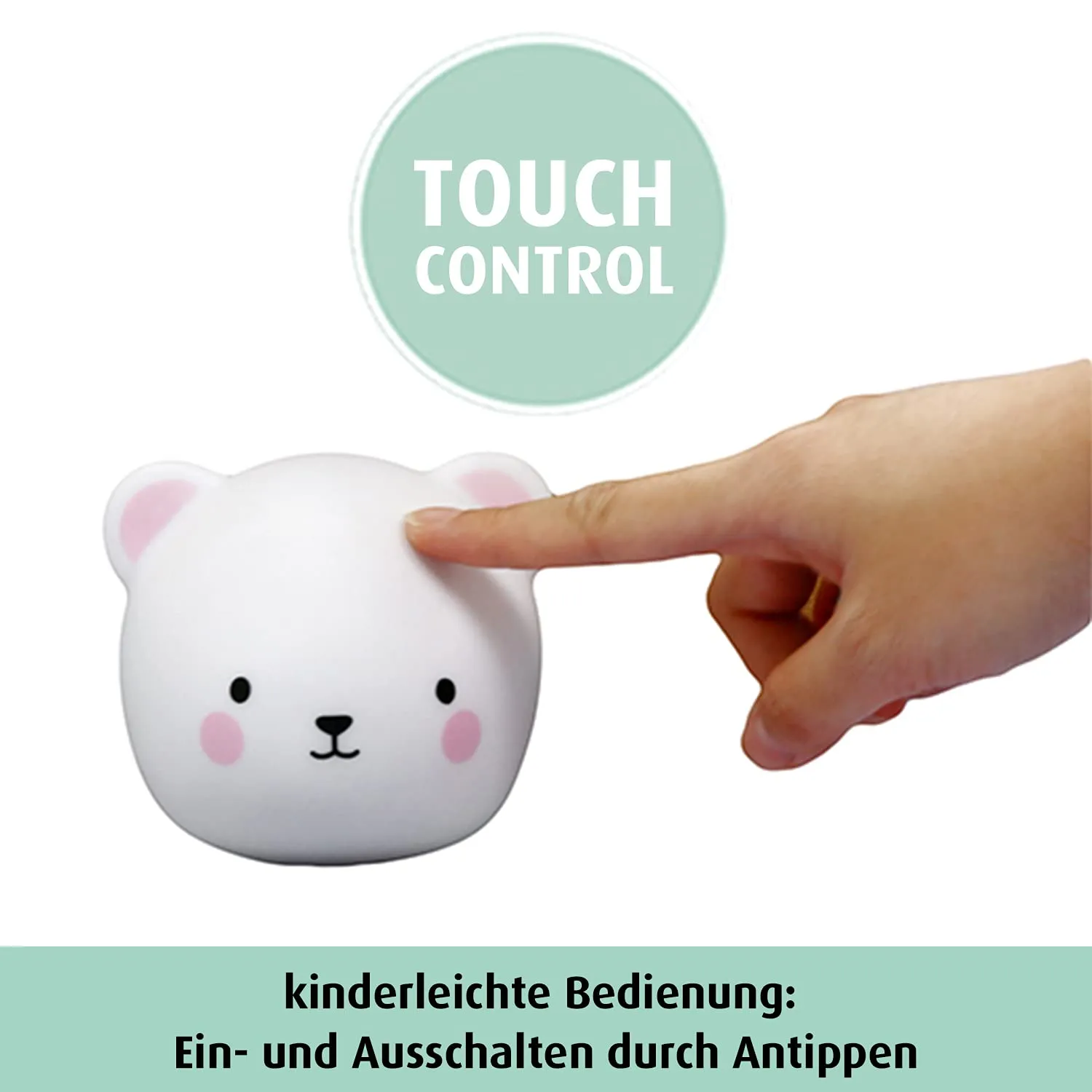 Reer lumilu Touch Light Bear Nachtlicht weiß Bär