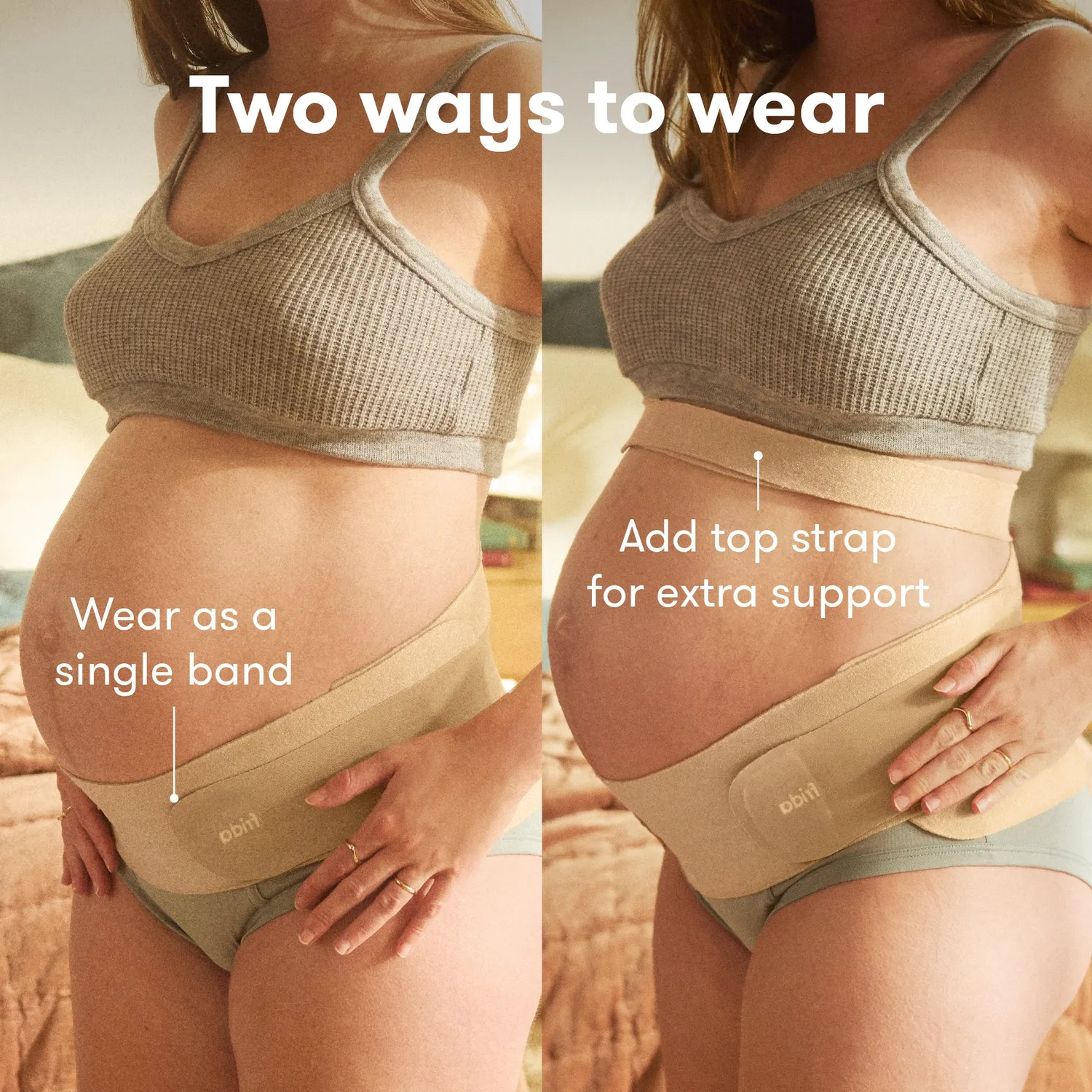 Frida Mom Dual Support Bauchband Clay S/M