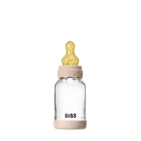 BIBS Baby Bottle Glasflasche Ivory 120 ml 2 Stück Latex