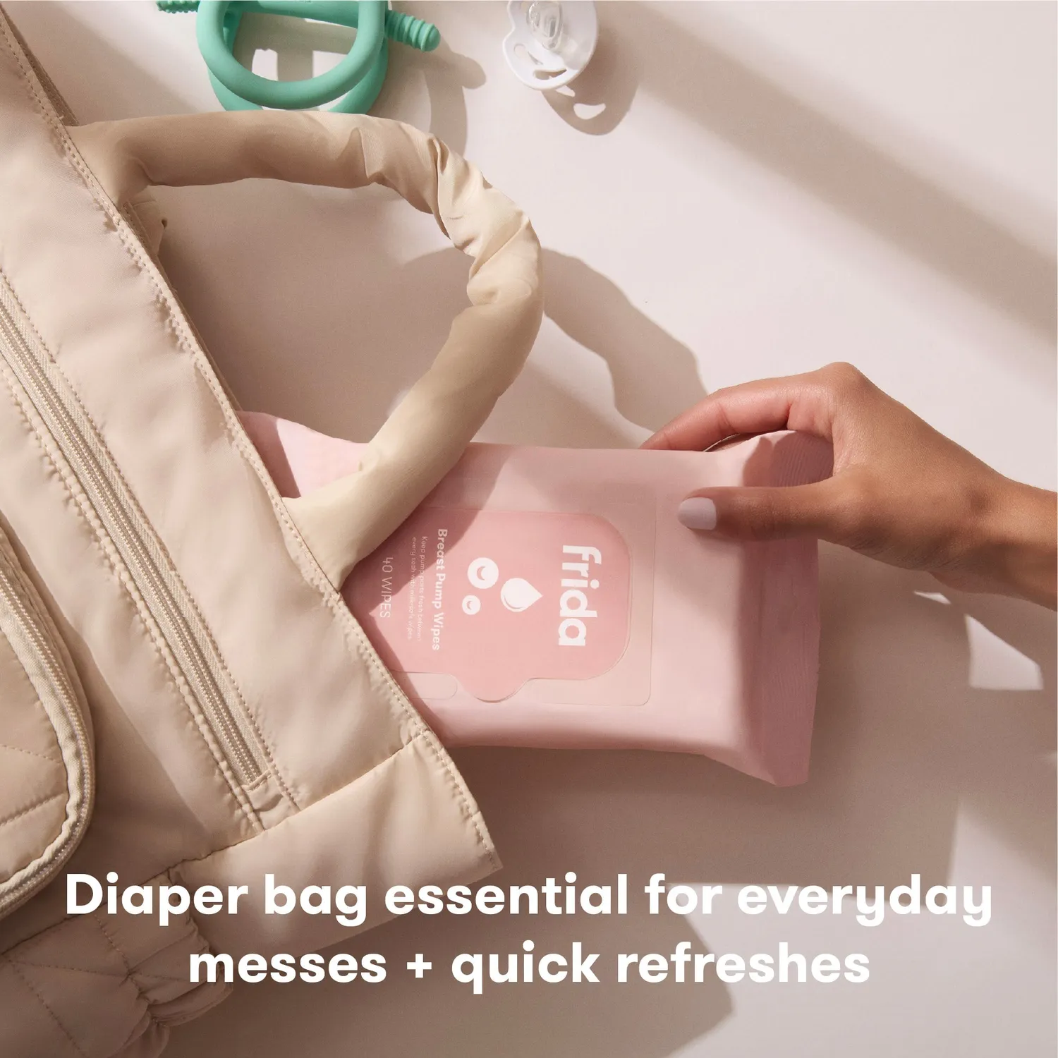 NoseFrida Frida Mom Breast Pump Wipes Pumpentücher XL parfümfrei