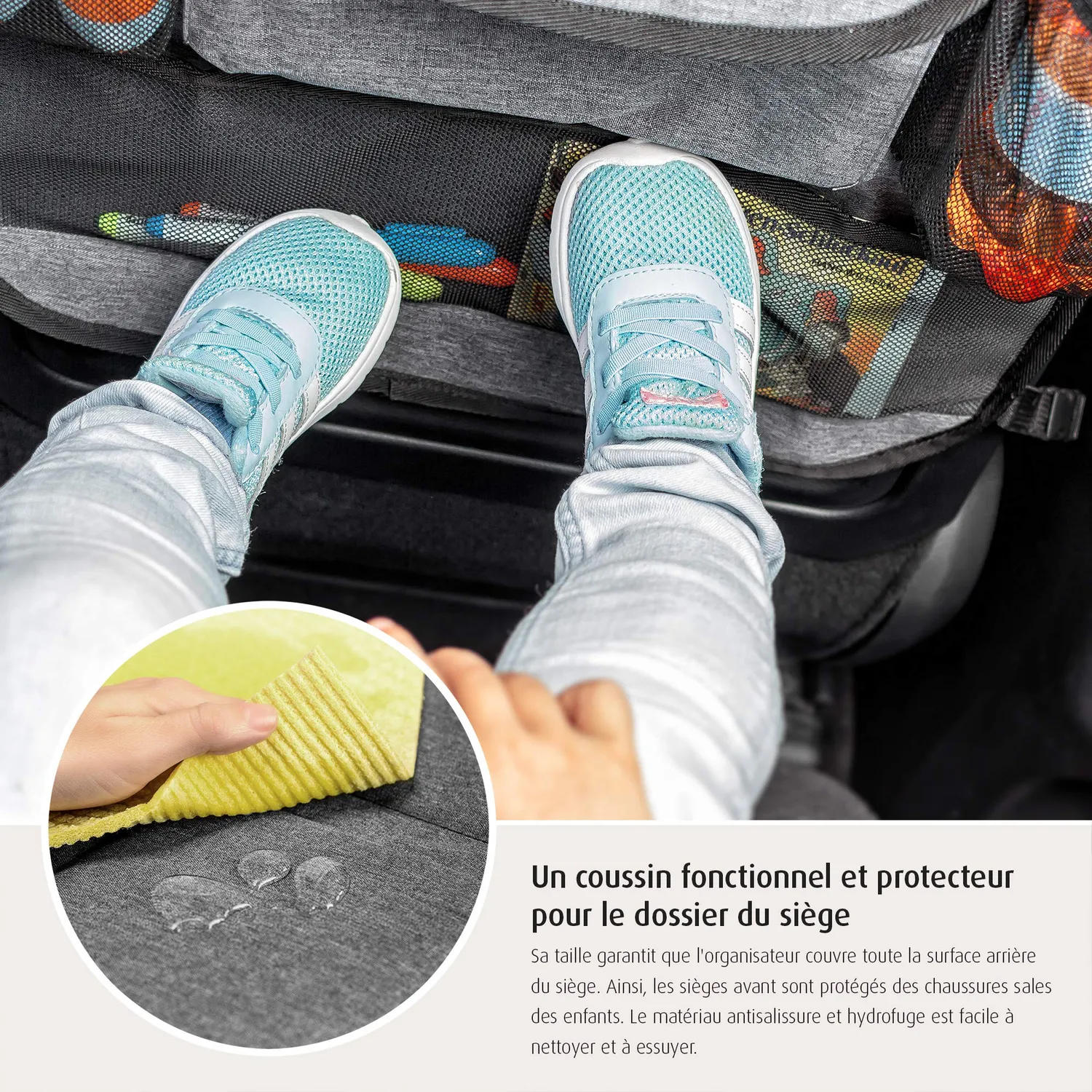 reer TravelKid Entertain Autositz-Organizer Grau Tablet-Fach