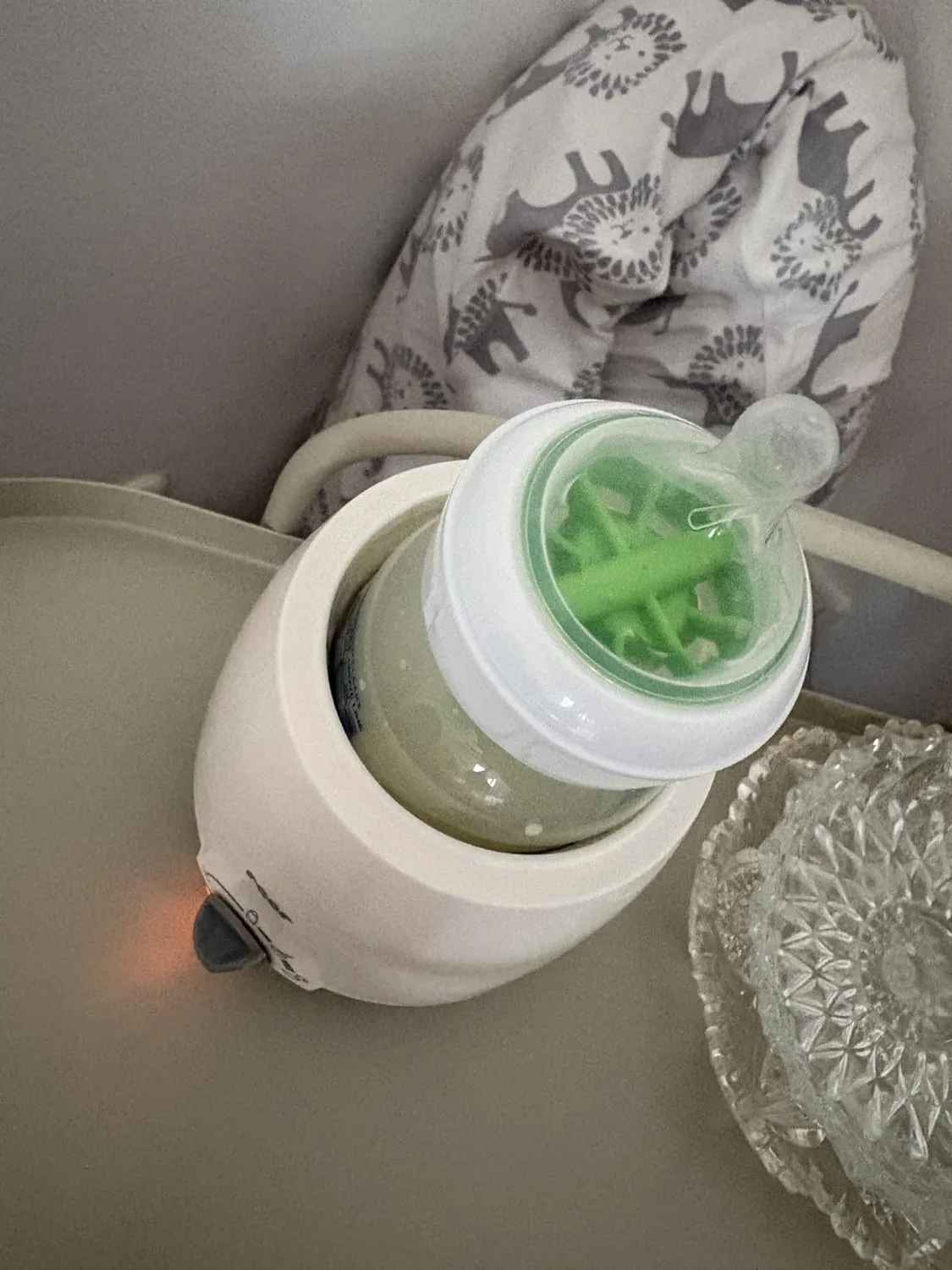 reer Simply Hot Flaschenwärmer Weiß Grau Wasserbad