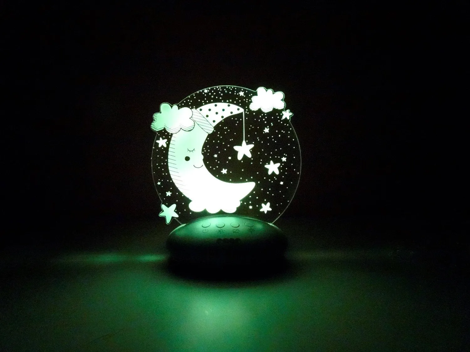 reer ColourLumy Mond Nachtlicht grau Farbwechsel Timer