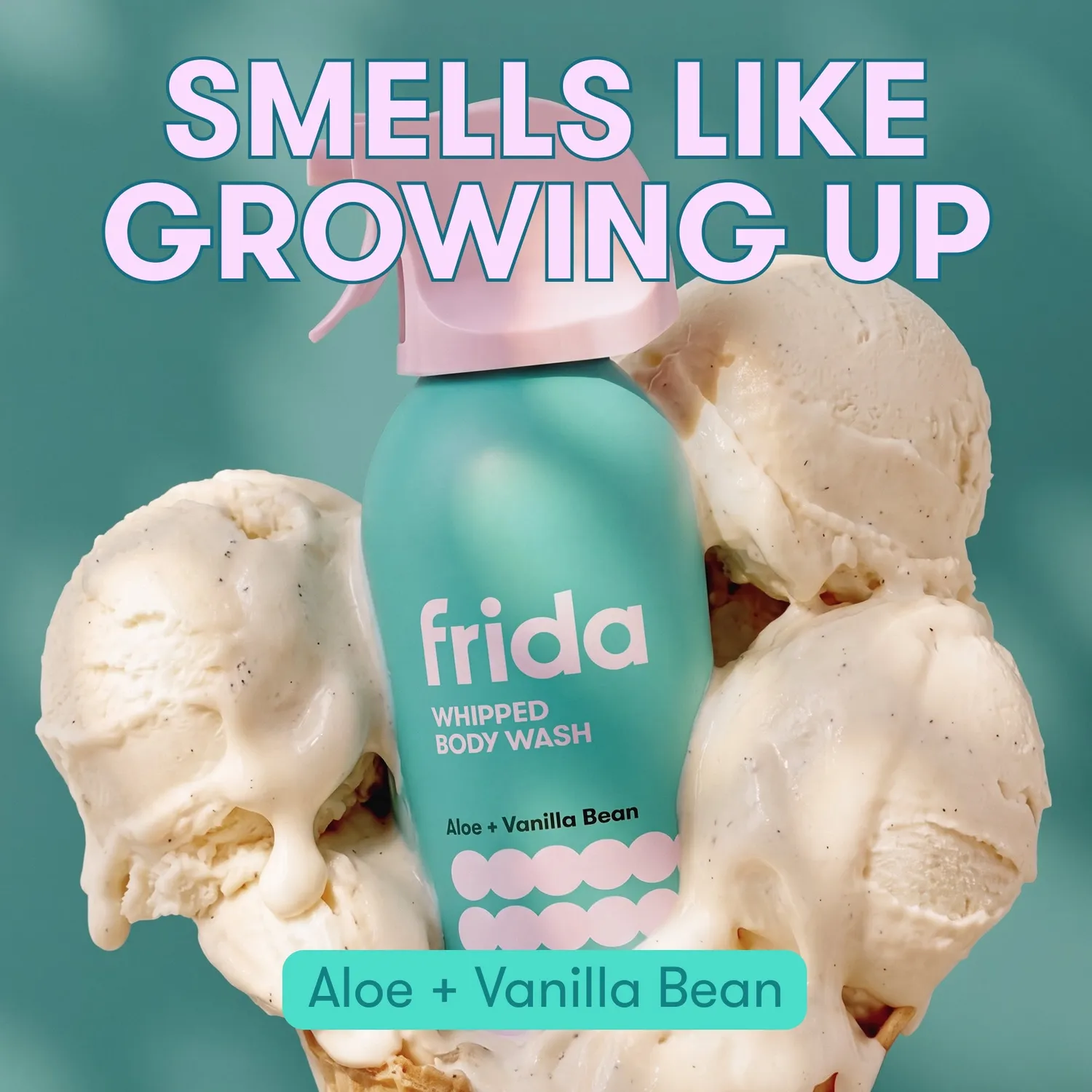 Frida Kids Whipped Body Wash Duschschaum Erdbeere sensibel