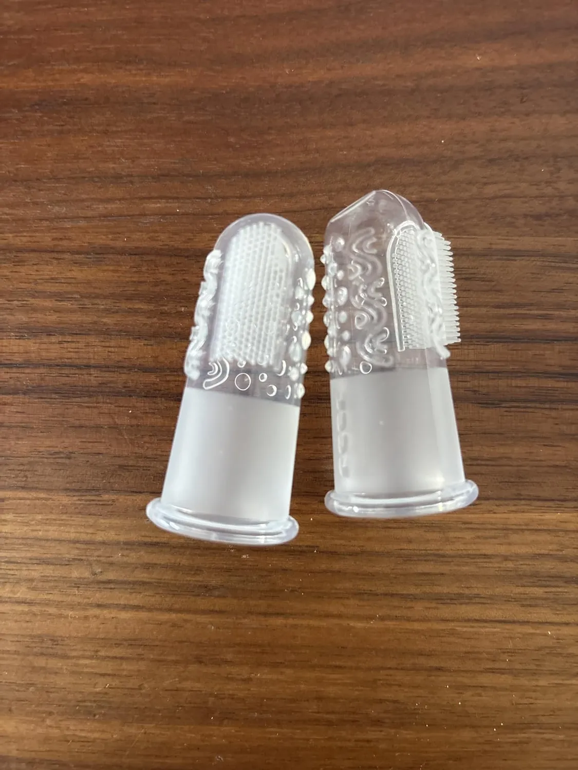 Reer 79249 Finger-Zahnbürste Silikon transparent 2 Stück