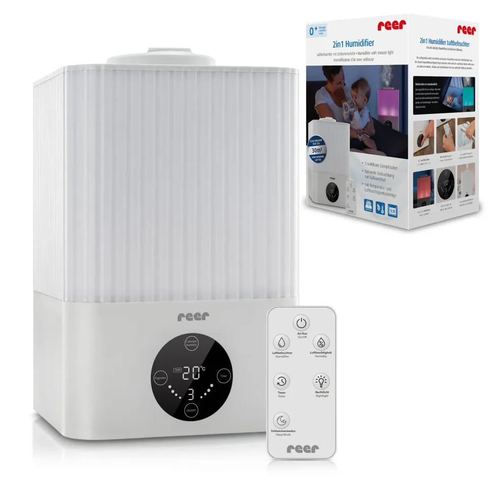 Reer 2in1 Humidifier Luftbefeuchter weiß Ultraschall