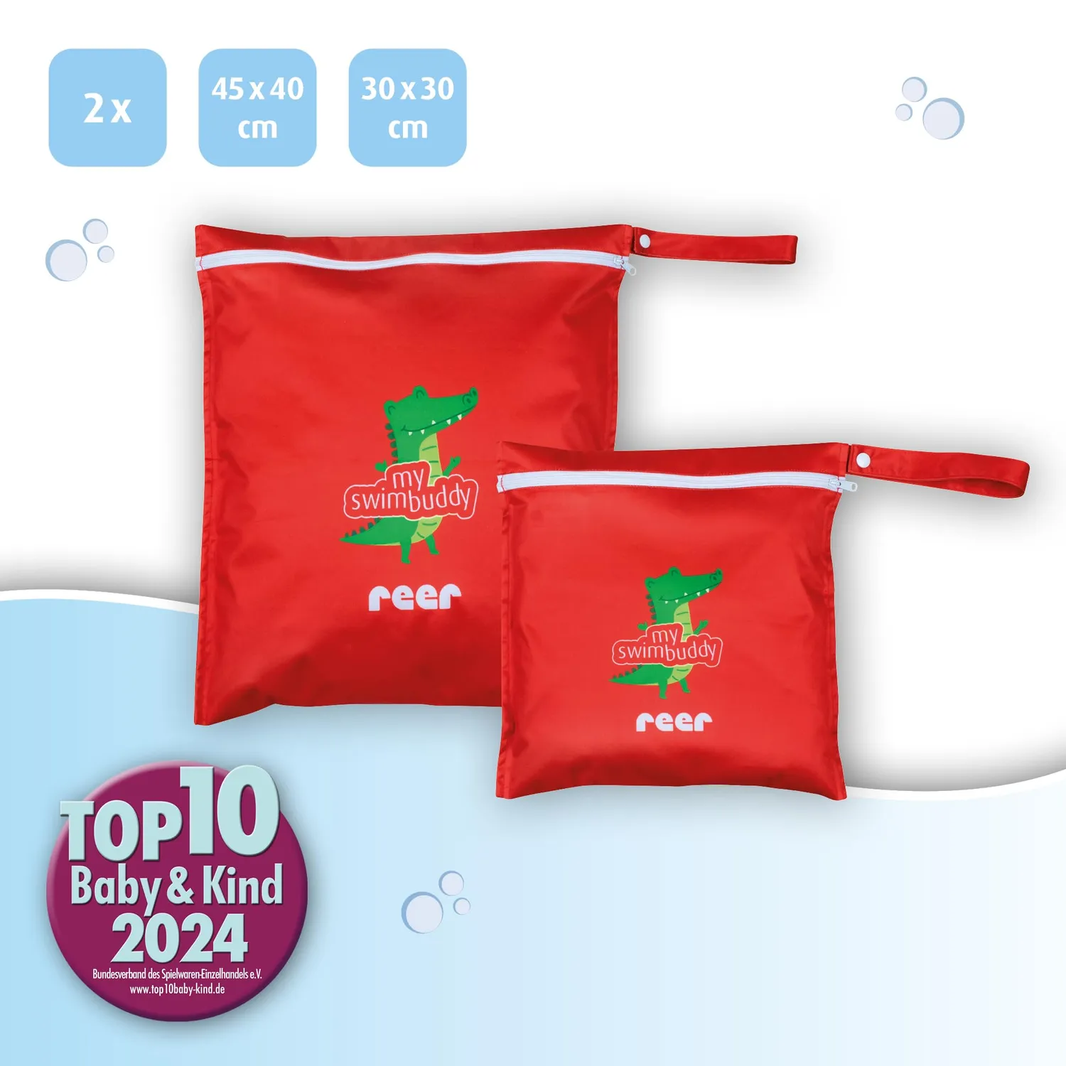 Reer myswimbuddy Wetbag Nassbeutel 2er-Set wasserdicht