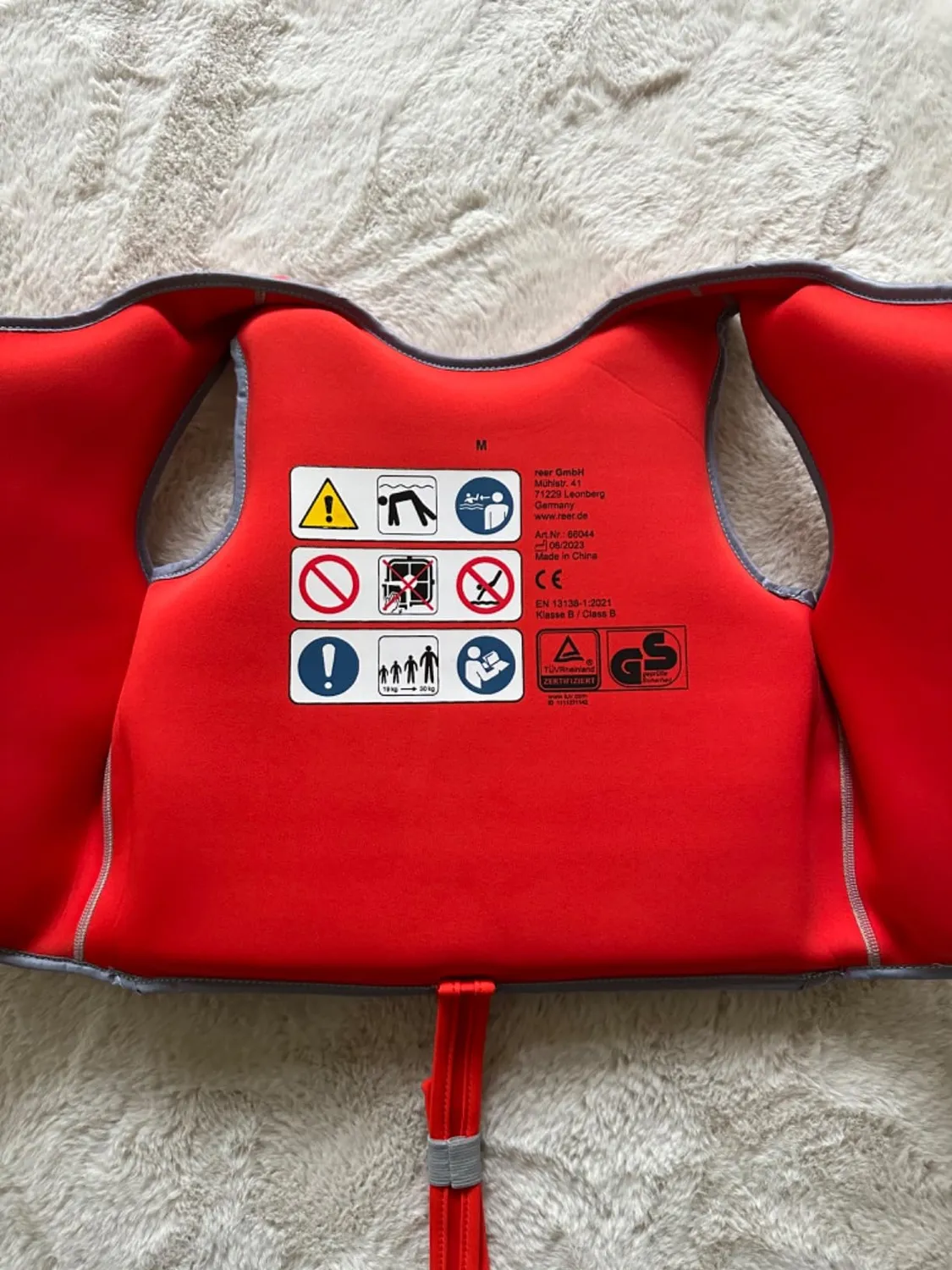 Reer Myswimbuddy Schwimmlernweste S 15-19kg Neopren Gelb
