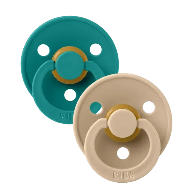 BIBS Colour Schnuller 2er-Pack Scuba Taupe Latex