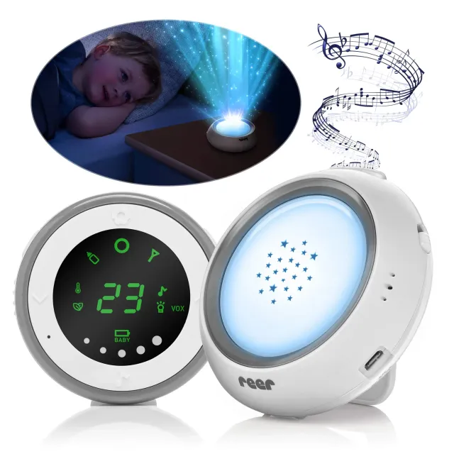 Reer 50080 Projektor Babyphone Weiß mit Sternenhimmel