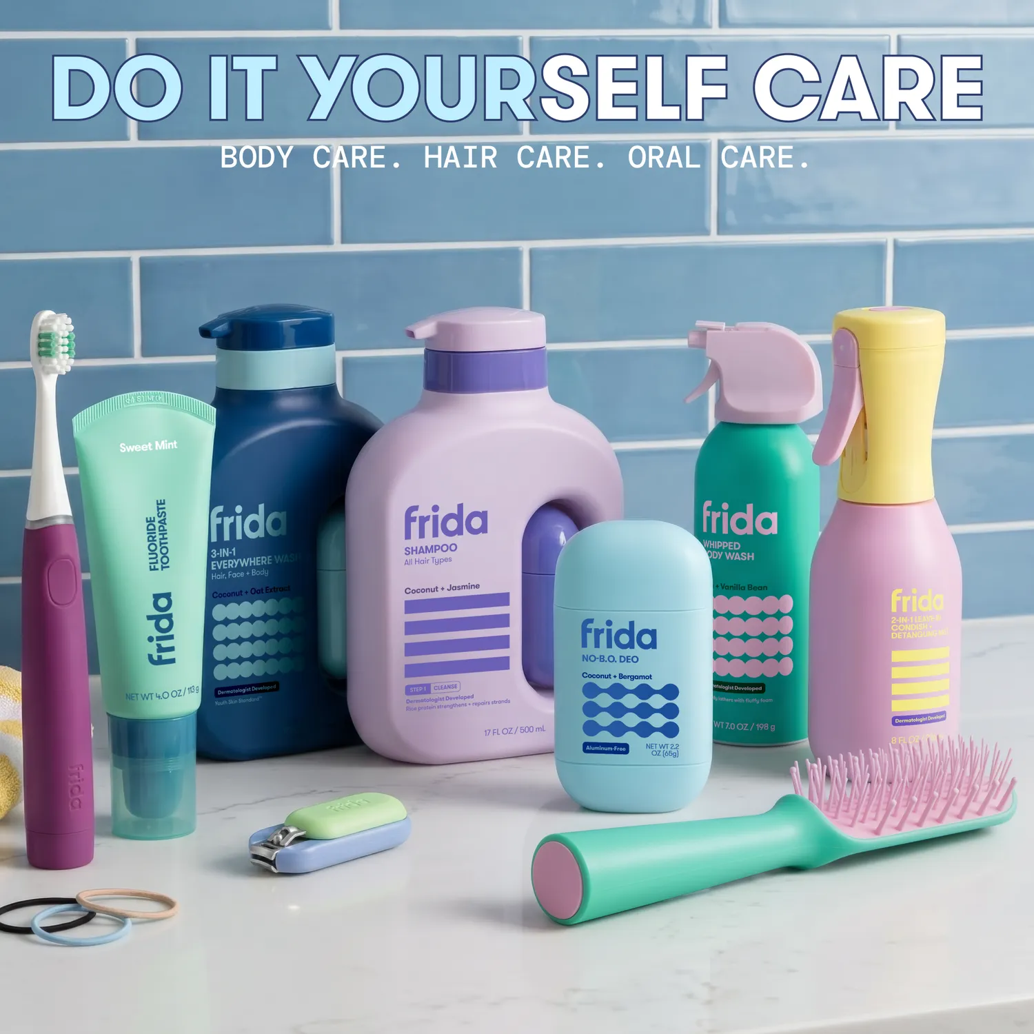 Frida Kids 3-in-1 Everywhere Wash Duschgel Aloe Hafer