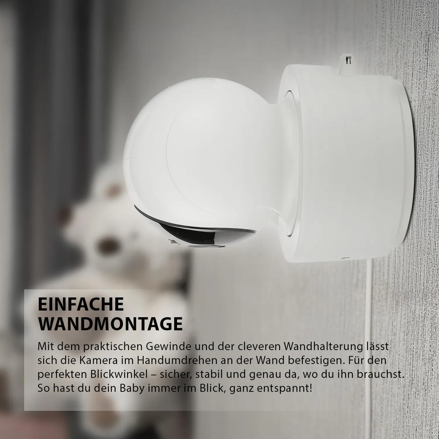 Reer BabyCam XL Move Babyphone Hauptgerät weiß