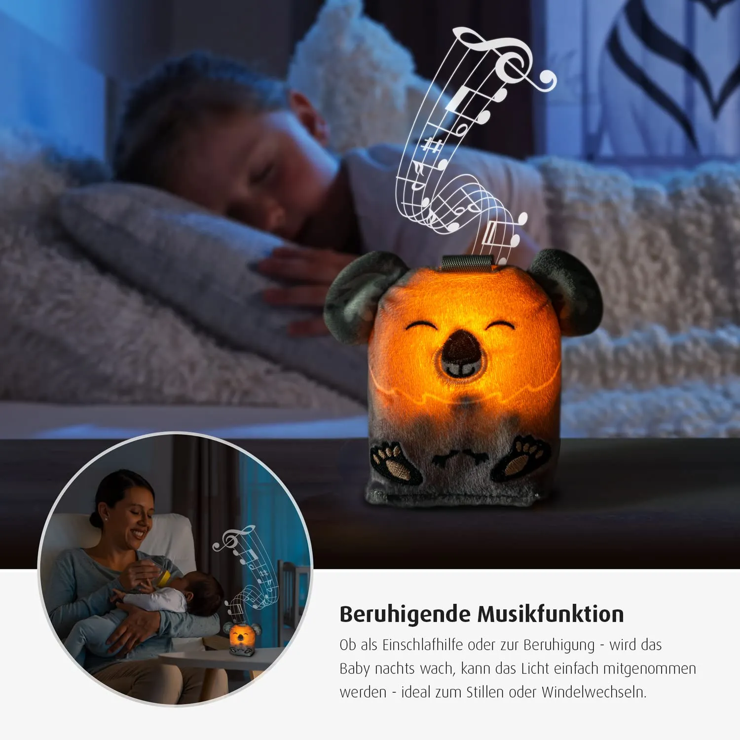 reer Sleepy Koala Einschlafhilfe Nachtlicht grau