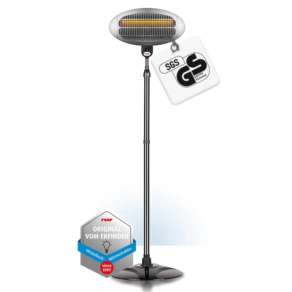 Reer Wickeltischstrahler Heizstrahler 650 Watt mit Standfuß