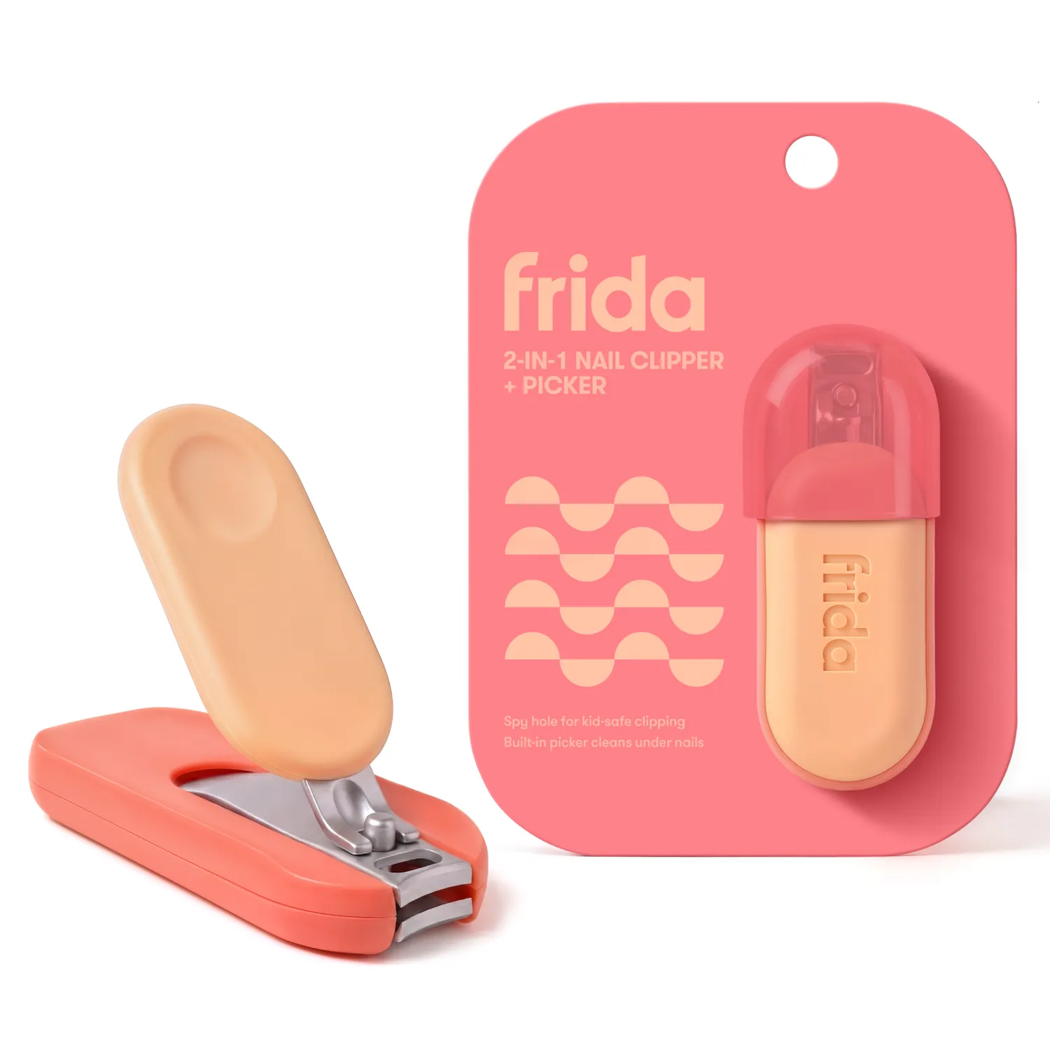 NoseFrida Frida Kids 2-in-1 Nail Clipper Nagelknipser Blau-Grün sicher