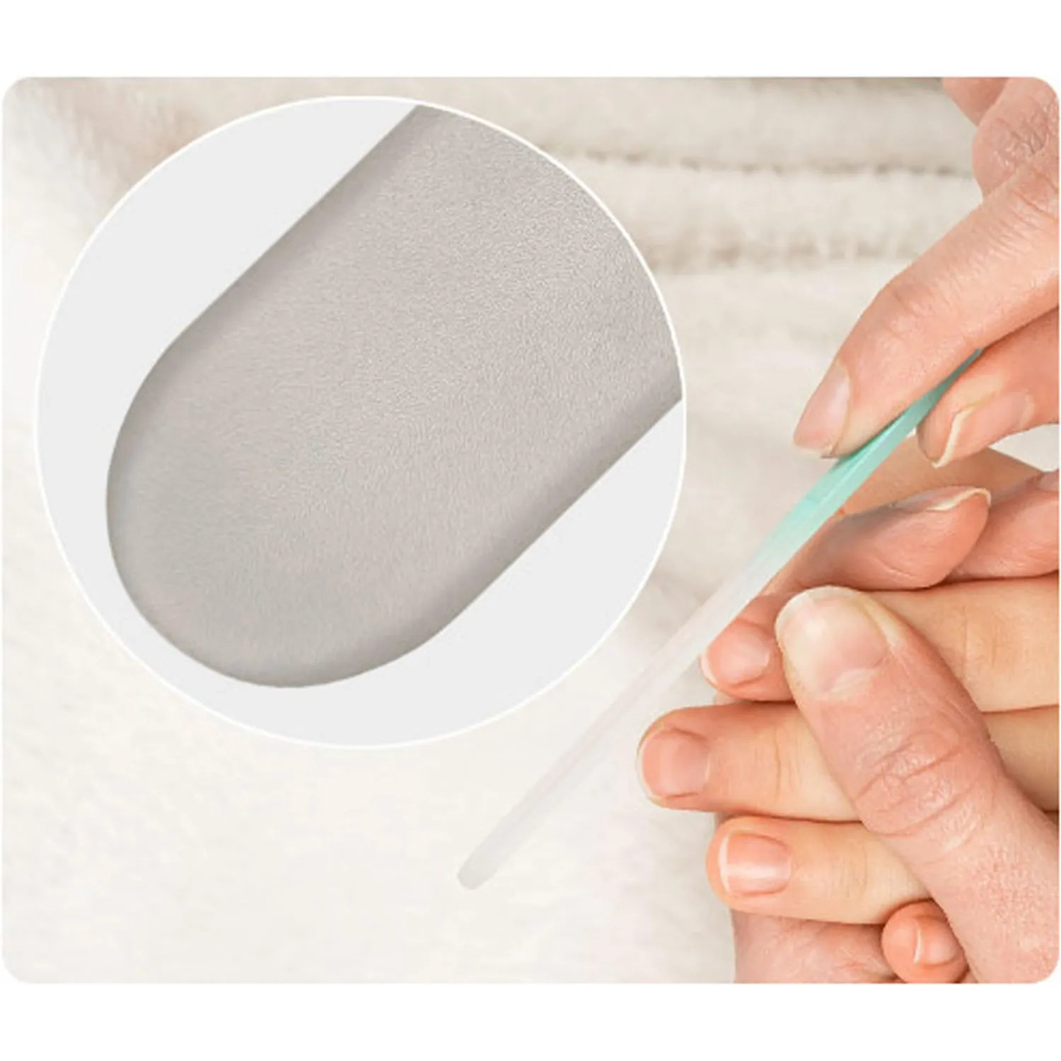 Reer PremiumCare Baby Glas-Nagelfeile weiß schonend