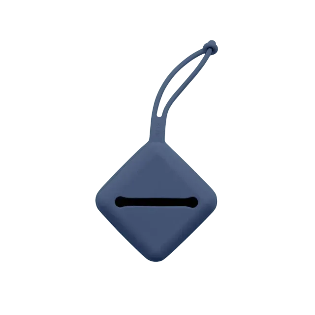 BIBS Schnullerbox Steel Blue Silikon 3er