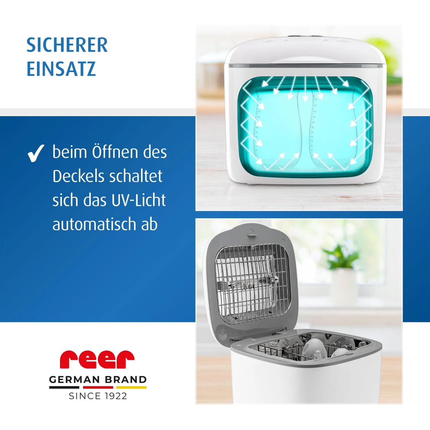 reer UV-C Desinfektionsgerät Sterilisator mit Trockner