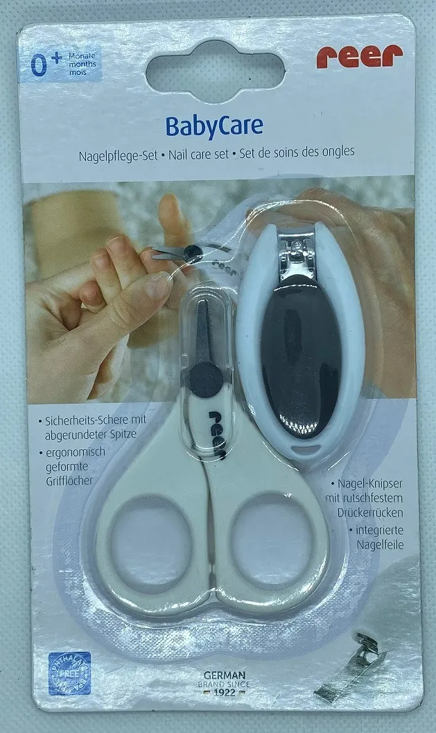reer BabyCare Nagelpflege-Set Schere Knipser weiß