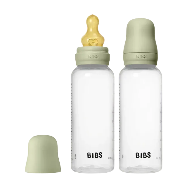 BIBS Babyflasche 270ml 2er-Pack Sage Latex