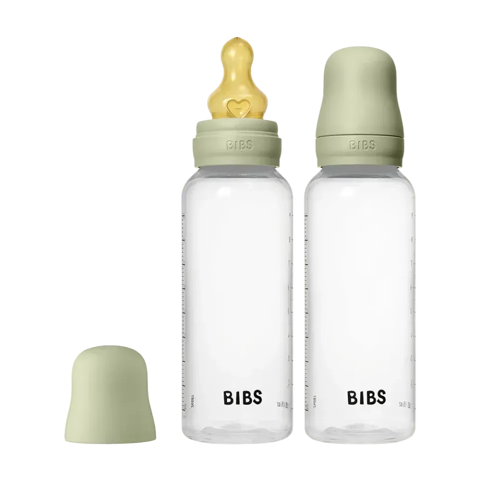 BIBS Babyflasche 270ml 2er-Pack Sage Latex